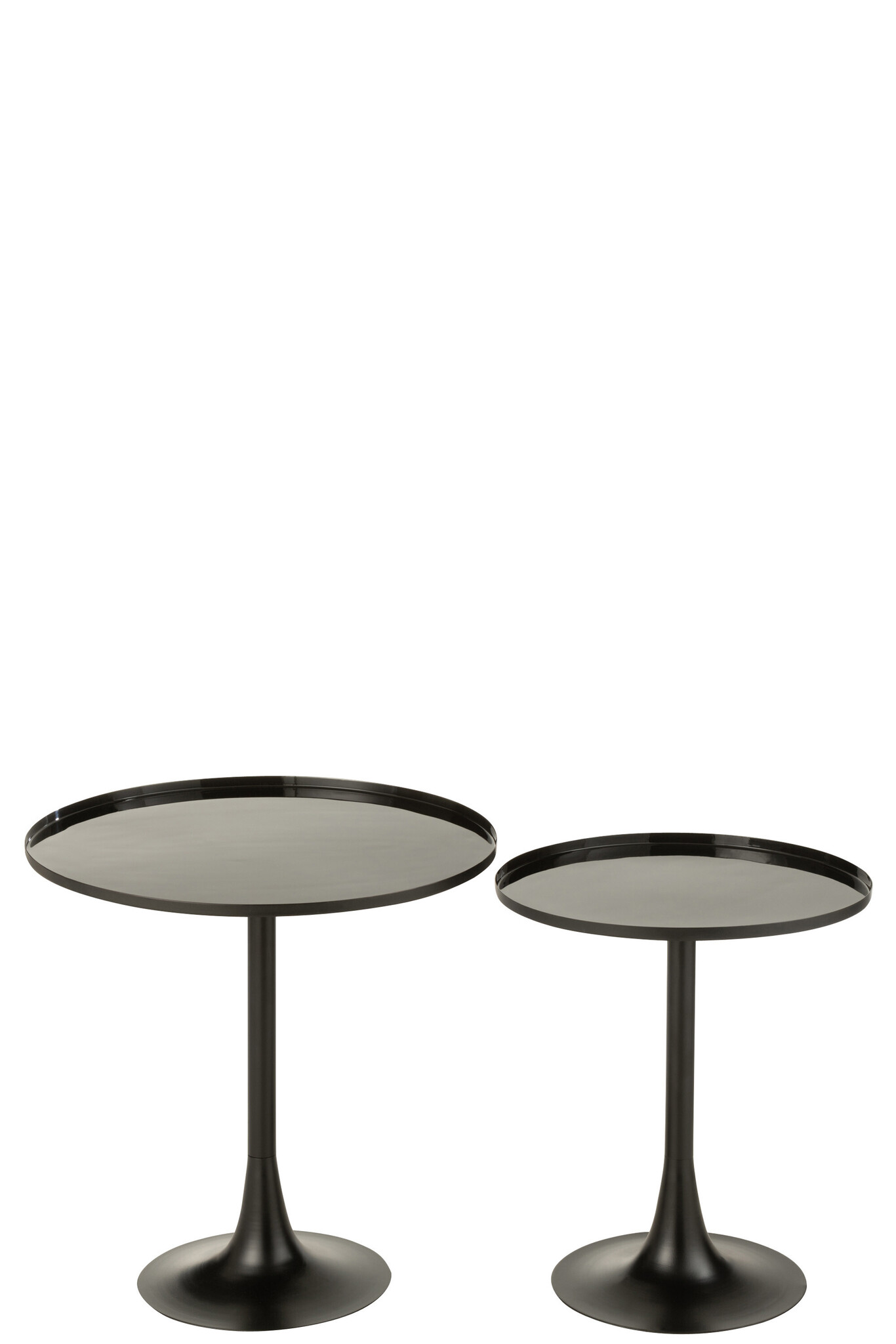 S/2 SIDETBL TRAY MET SHNY BL