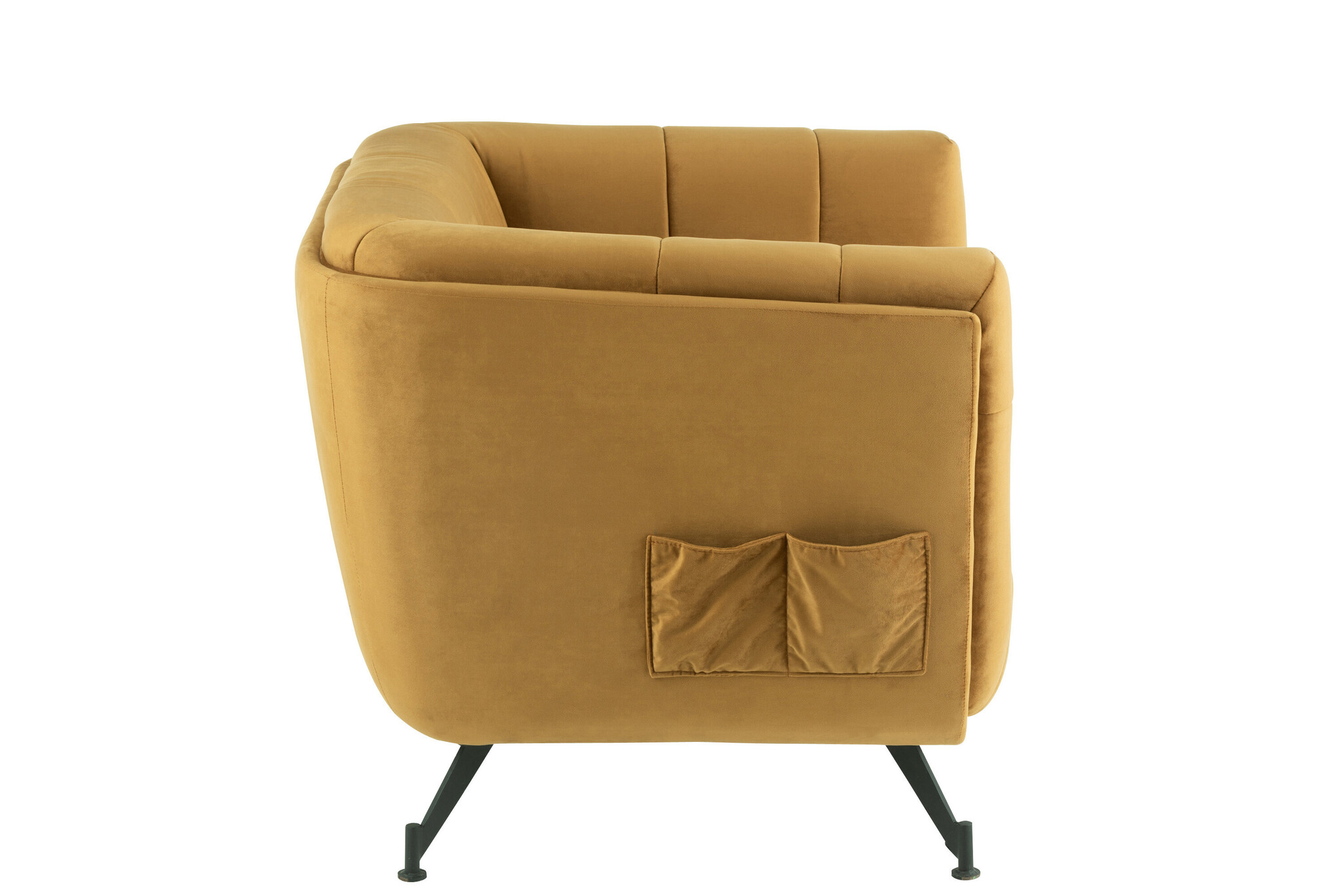 LOUNGE SEAT 1P TEX/WD/MET OCH