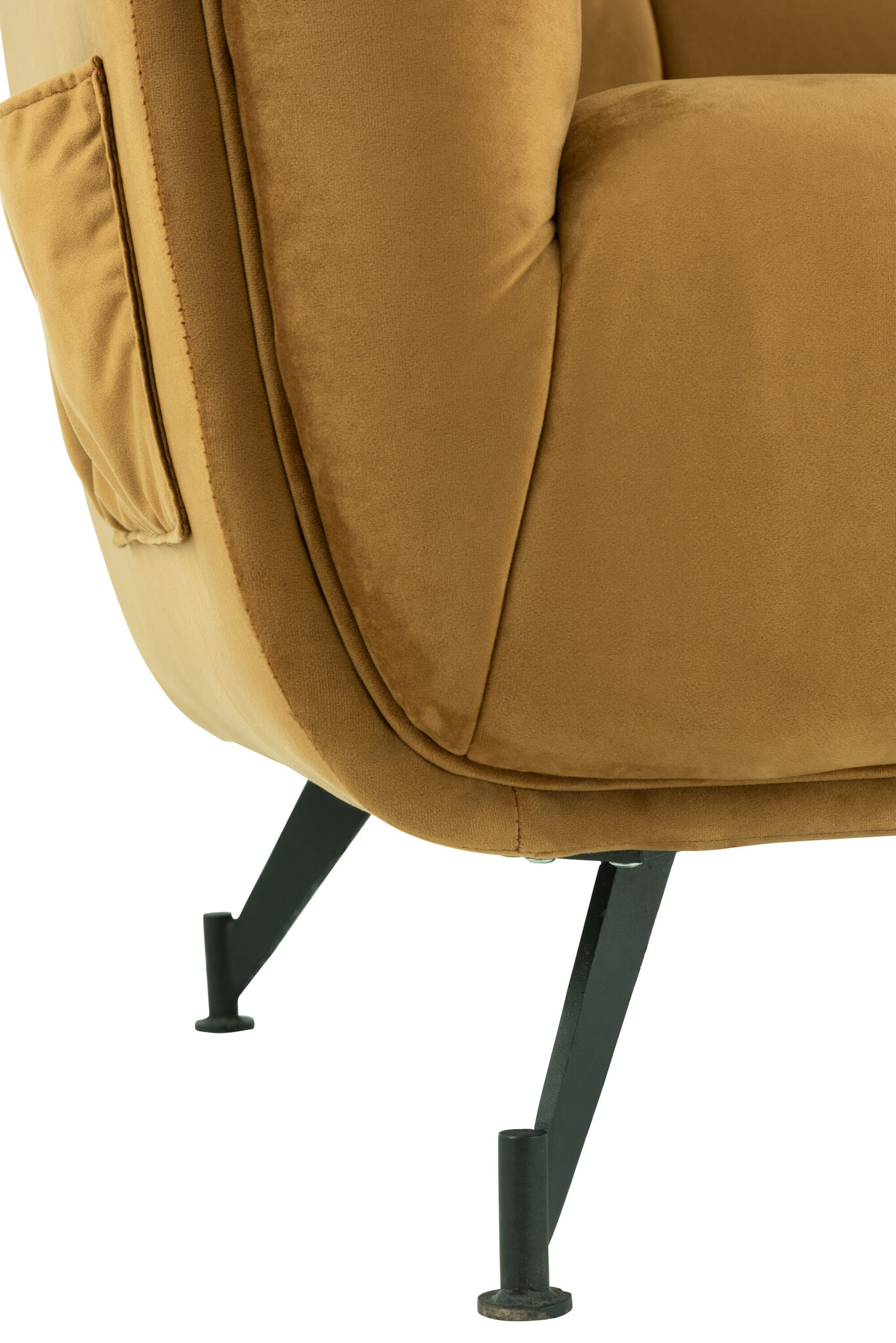 LOUNGE SEAT 1P TEX/WD/MET OCH