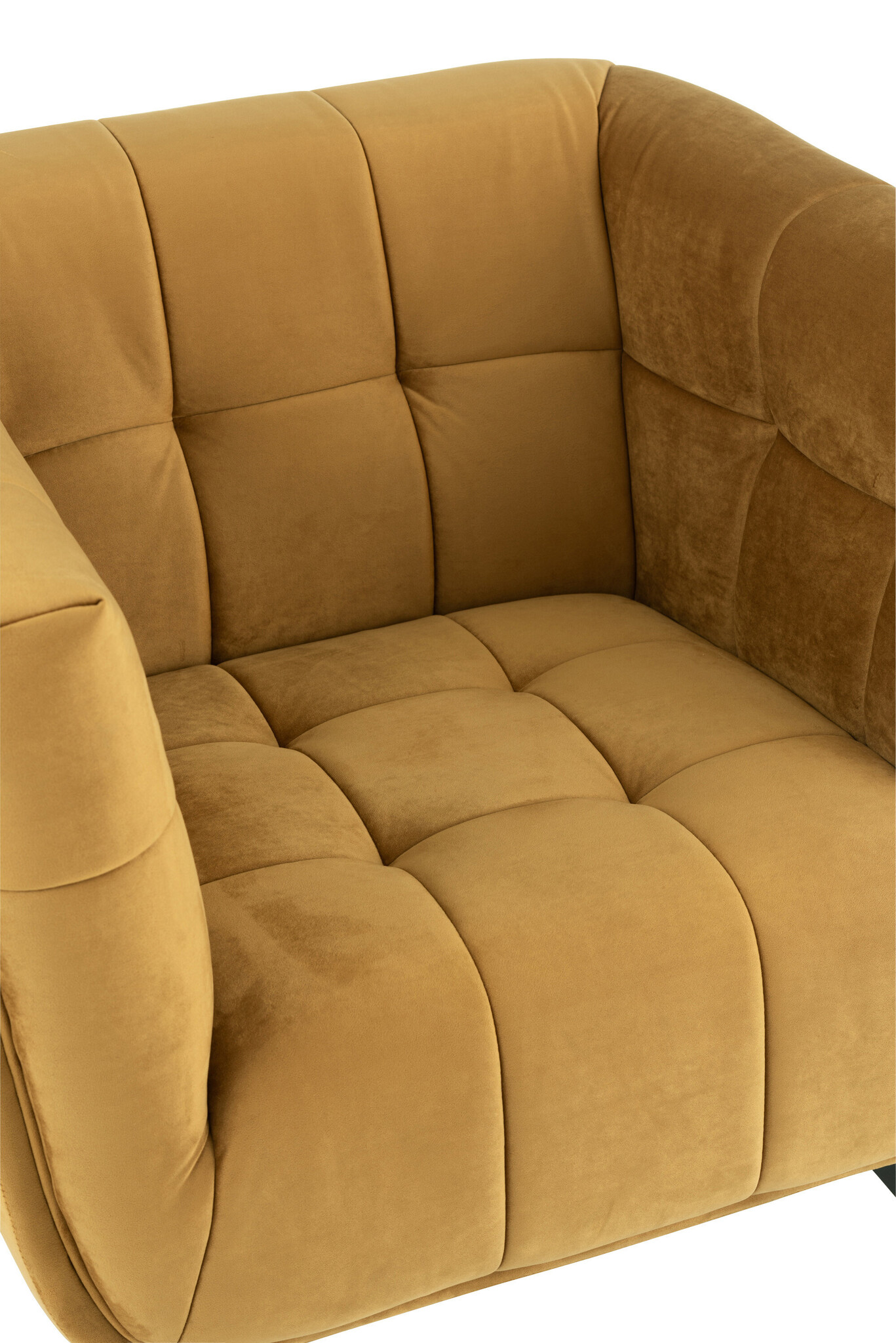 LOUNGE SEAT 1P TEX/WD/MET OCH
