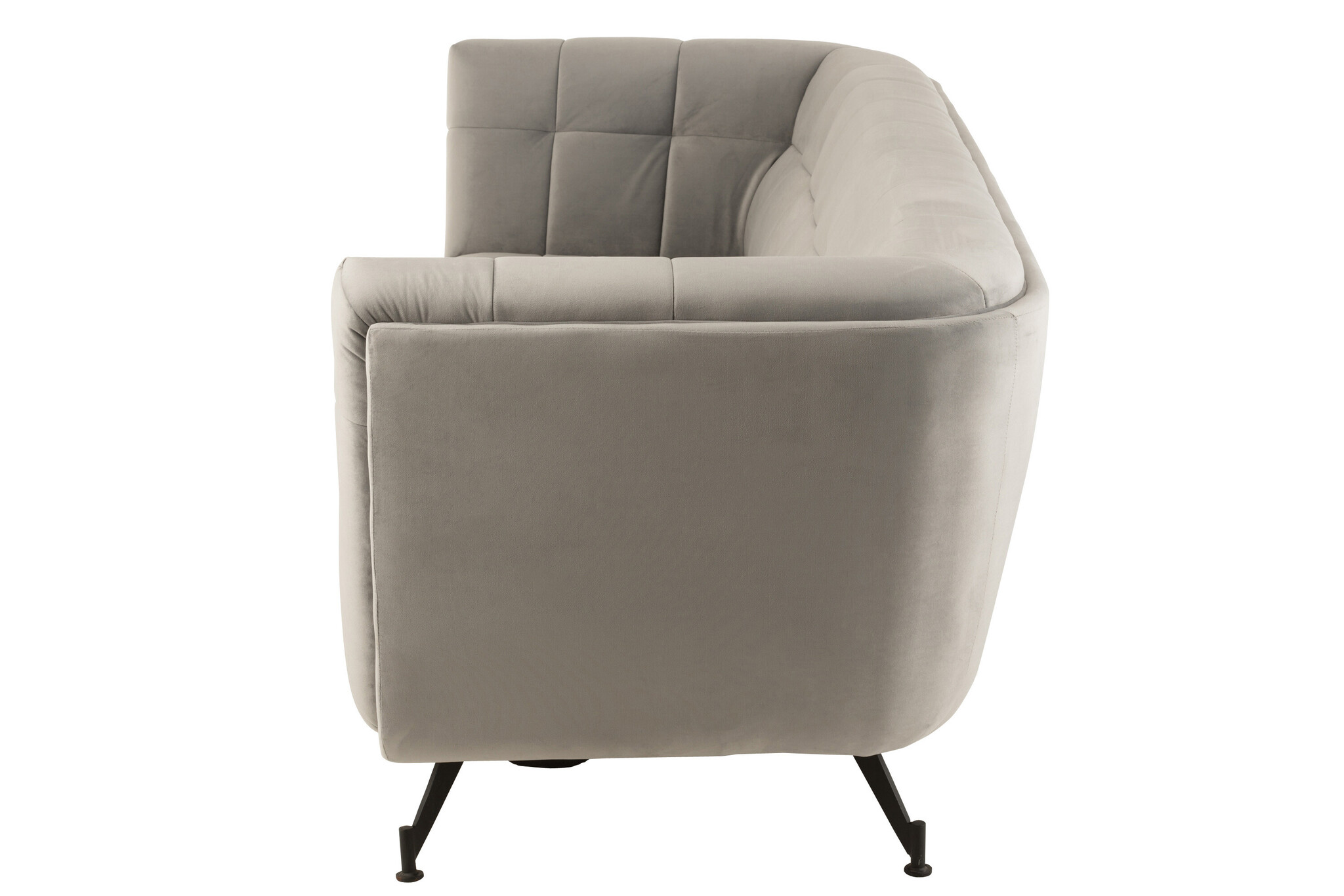 LOUNGE SEAT 3P TEX/WD/MET LGR