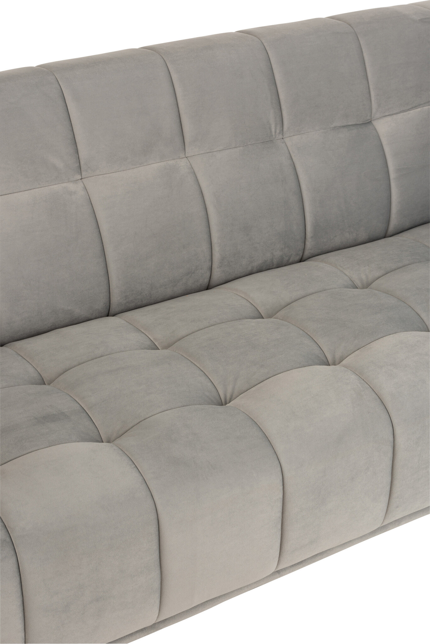 LOUNGE SEAT 3P TEX/WD/MET LGR