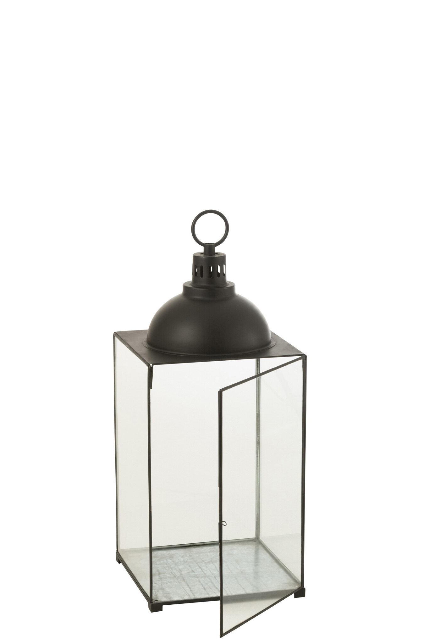 LANTERN HAGRID GLASS/IRON BL M