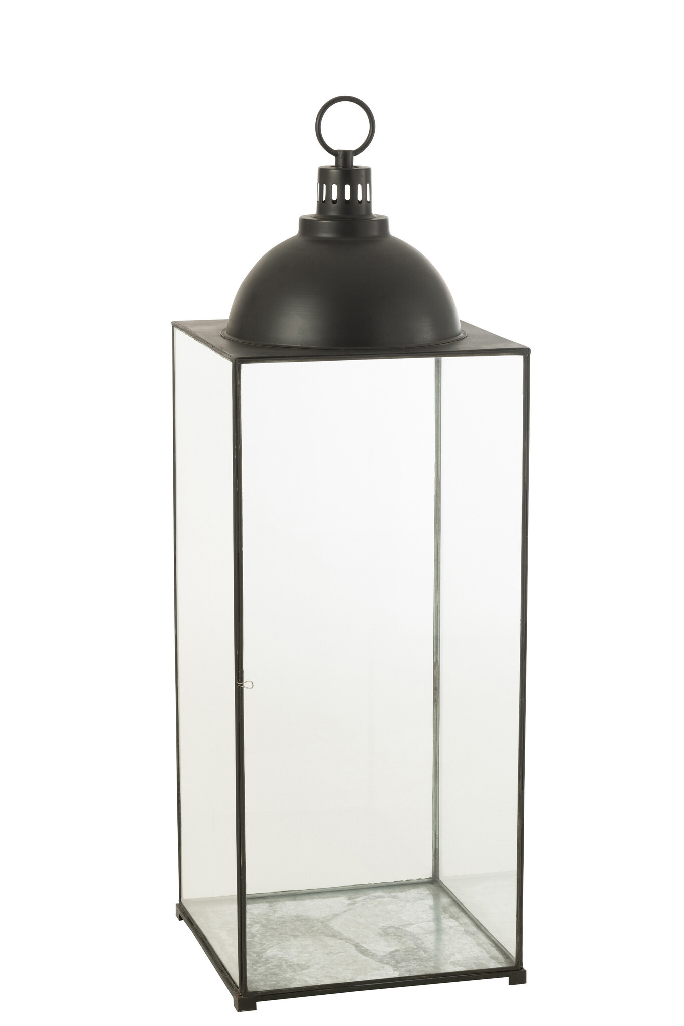 LANTERN HAGRID GLASS/IRON BL L
