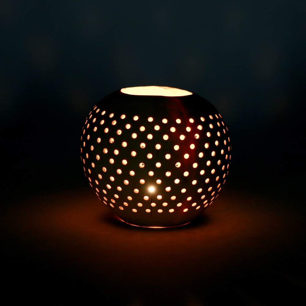 De Coconut Spot Kaarshouder - Naturel