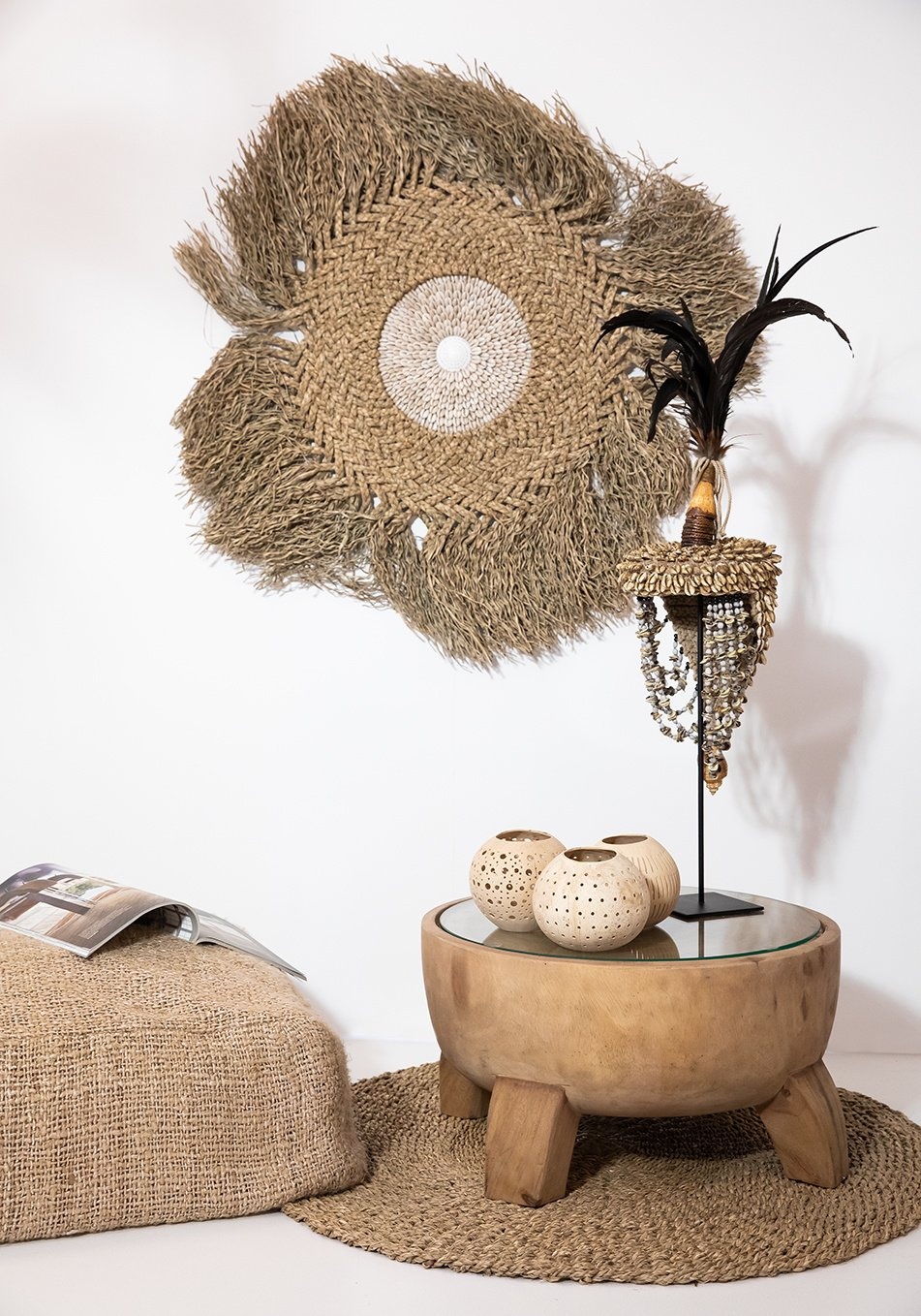 De Coconut Spot Kaarshouder - Naturel