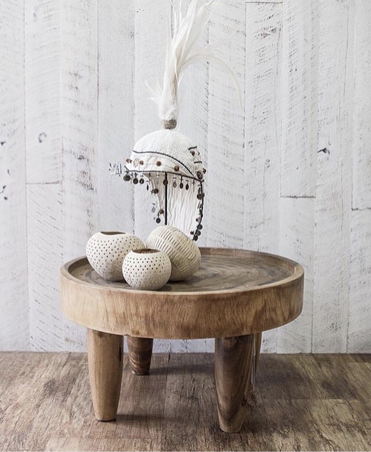 De Coconut Spot Kaarshouder - Naturel