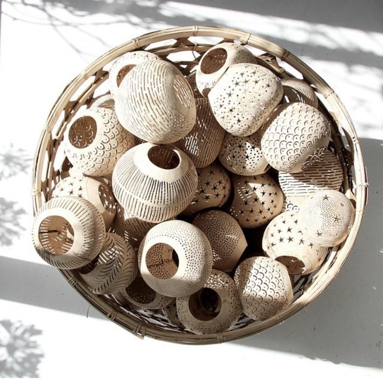 De Coconut Spot Kaarshouder - Naturel
