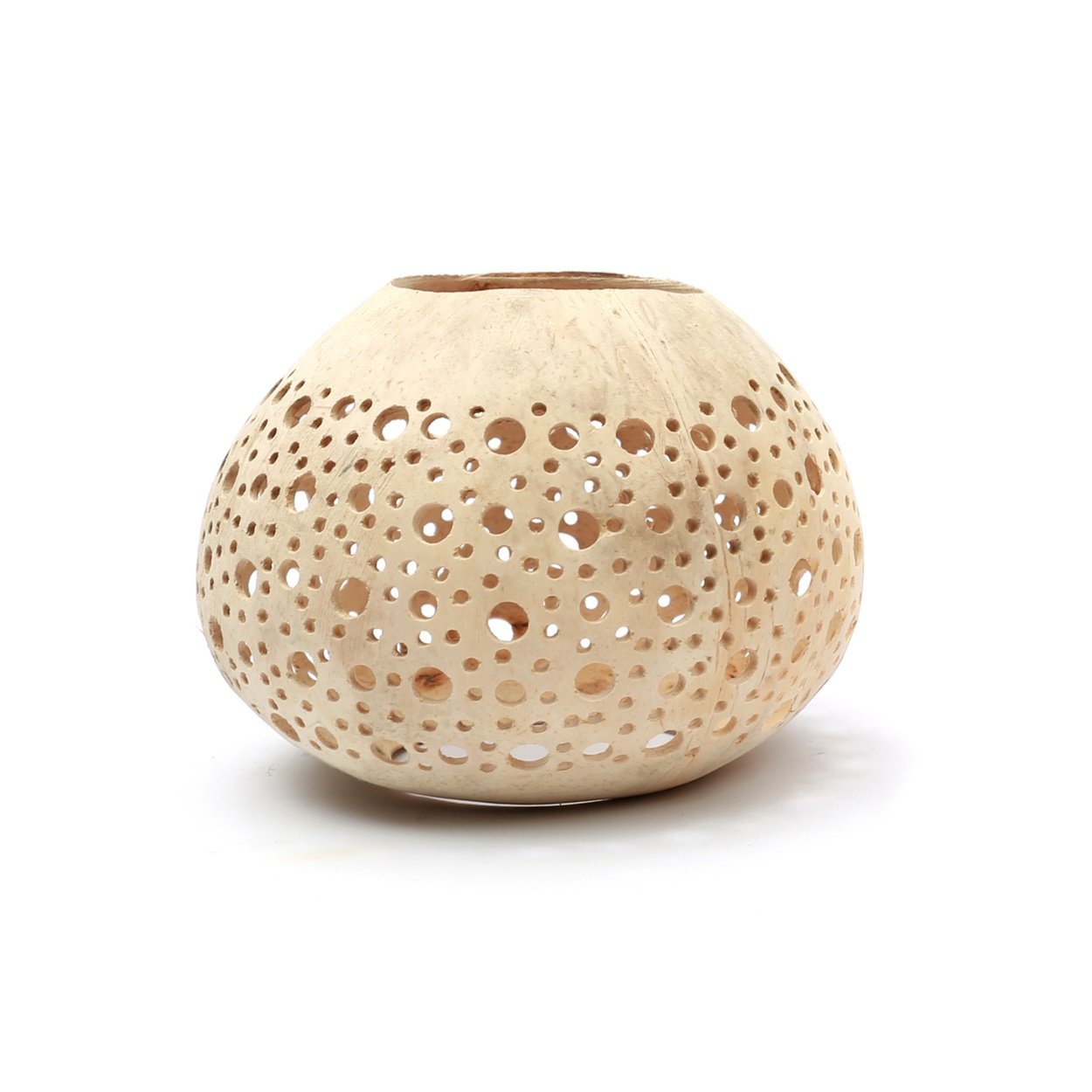De Coconut Dot Kaarshouder - Naturel