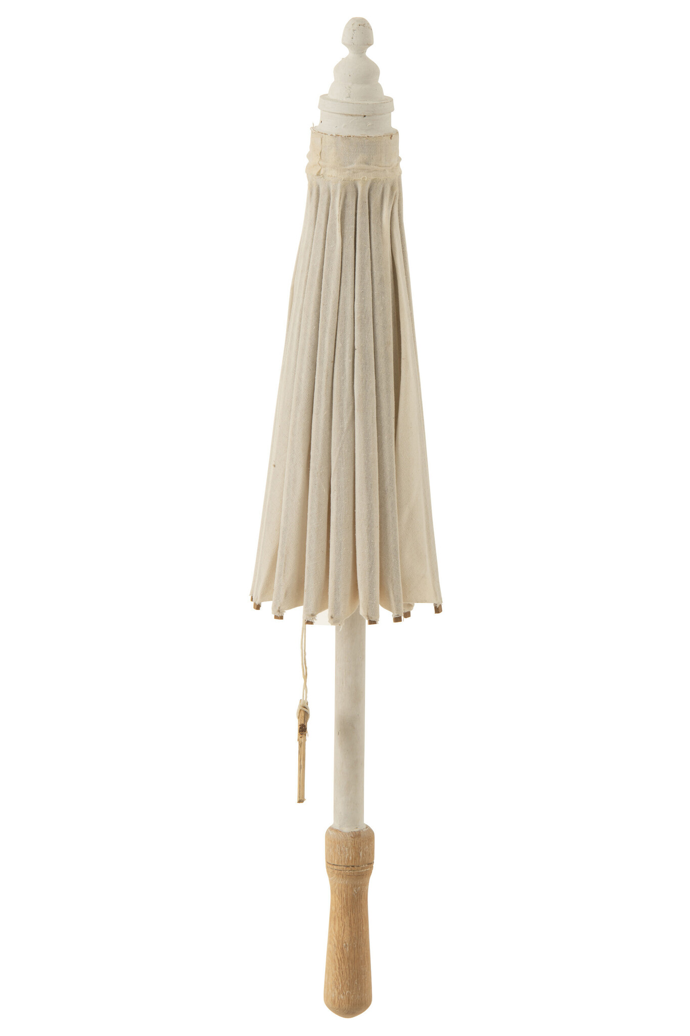 PARASOL COTT/HOUT WIT