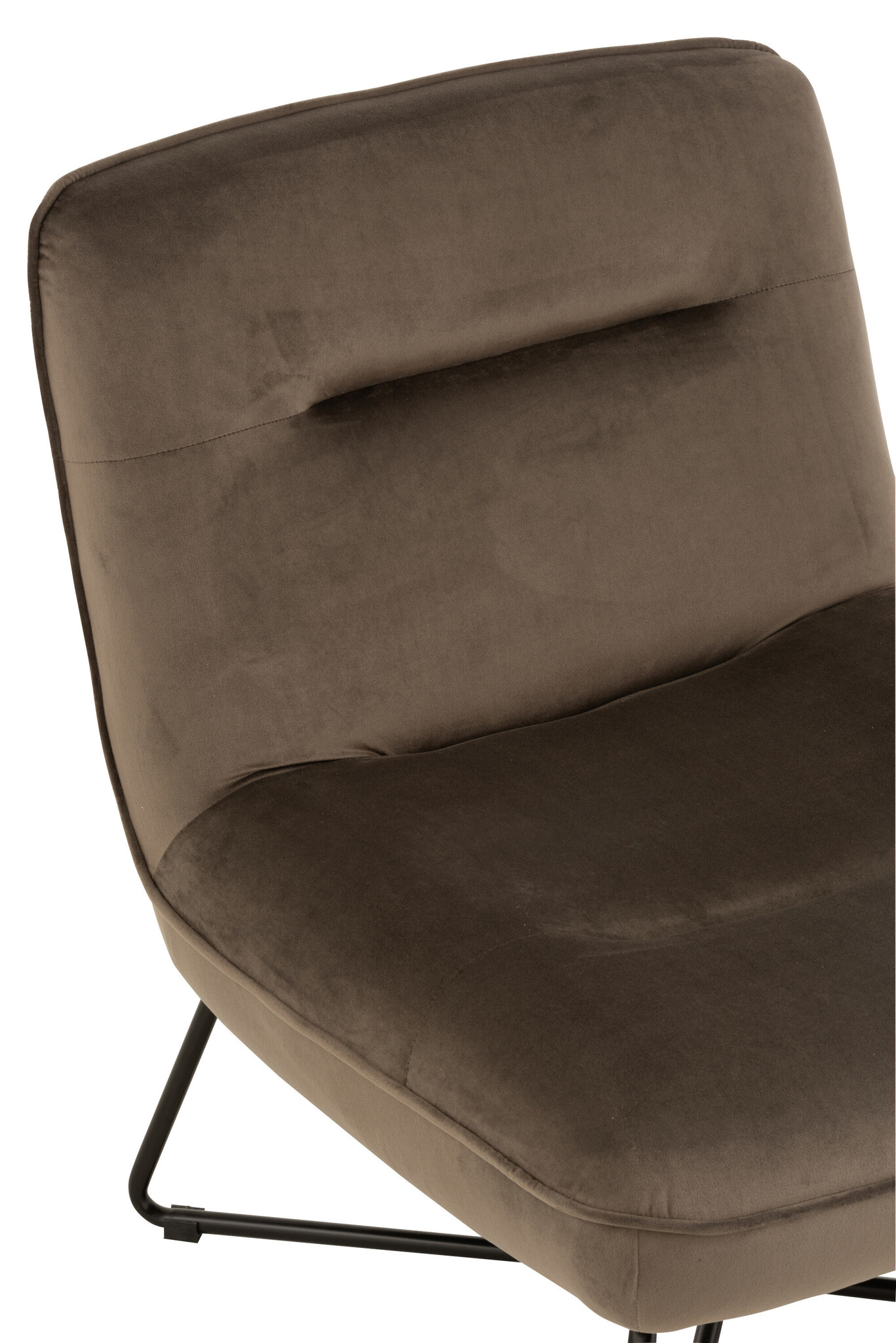 LOUNGE STOEL FR TEX/MET D GRIJS