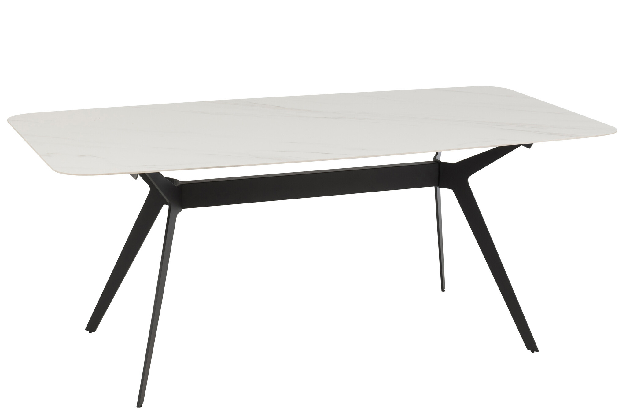 TAFEL RECHTHOEK PORC/MET WH