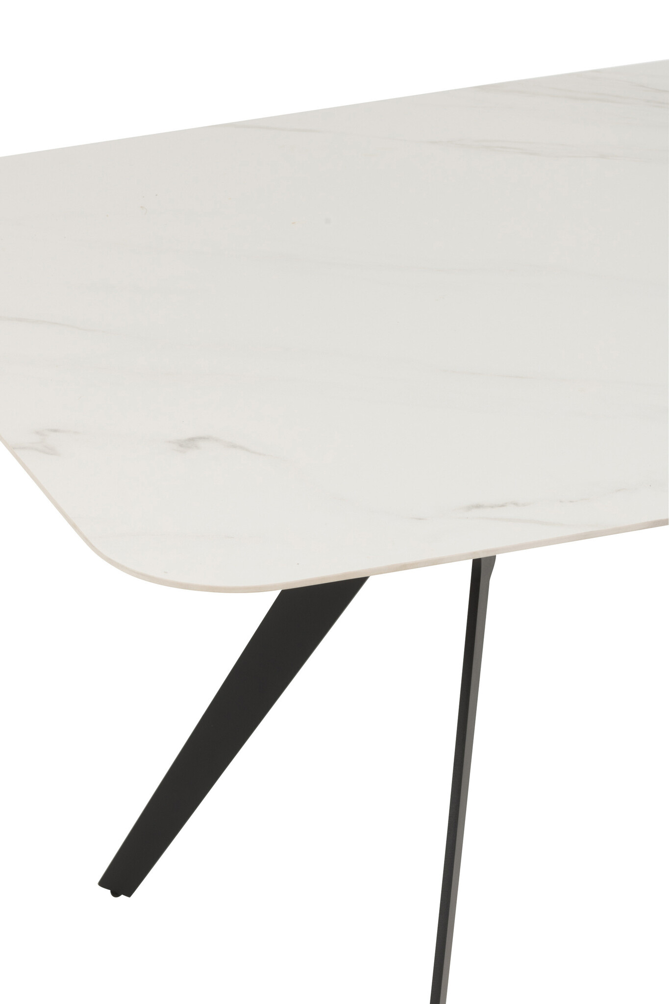 TAFEL RECHTHOEK PORC/MET WH