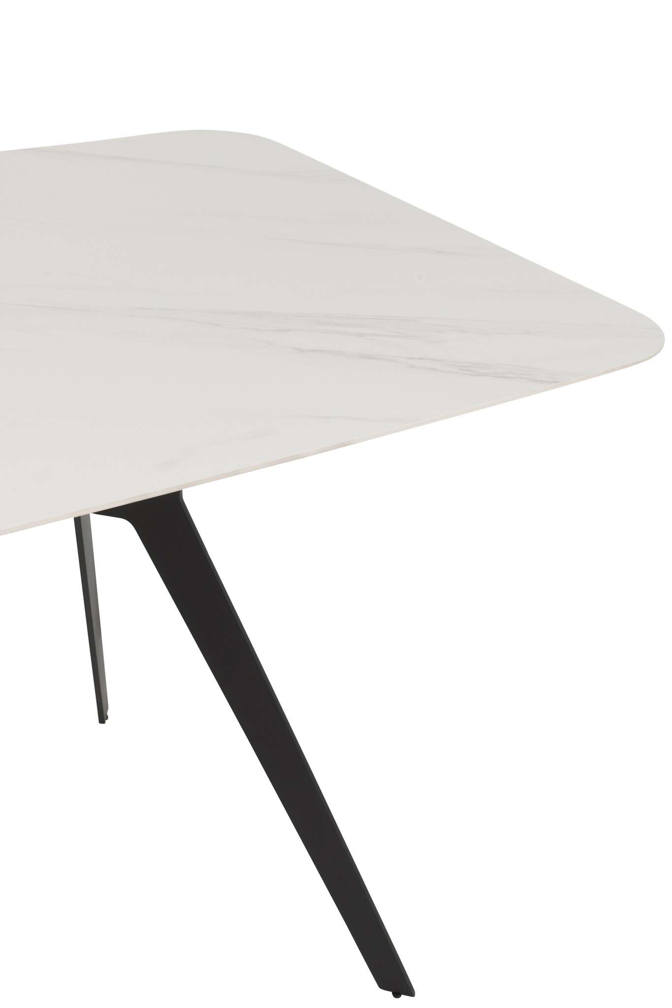 TAFEL RECHTHOEK PORC/MET WH