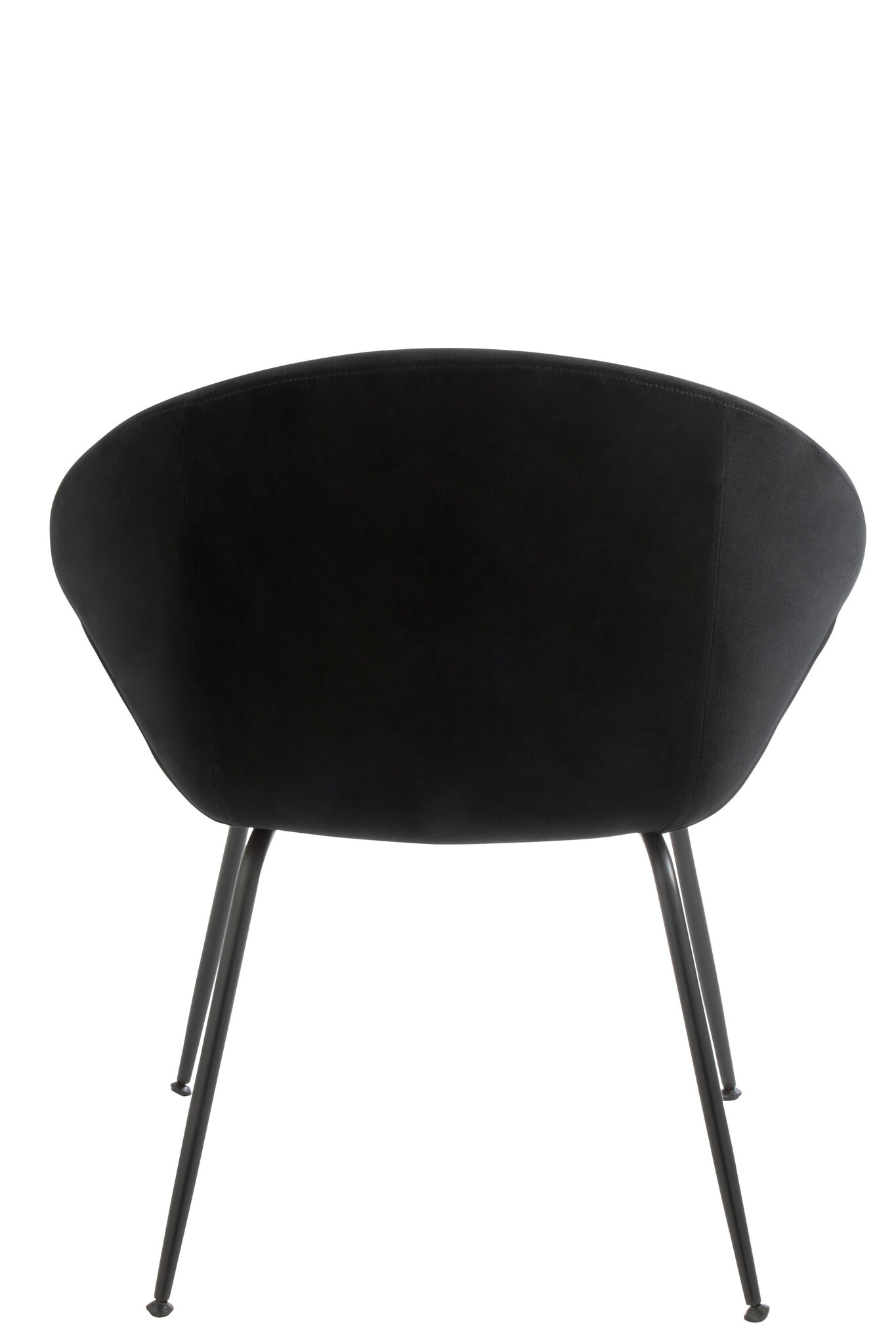 STOEL ROND METAAL/TEXTIEL BL