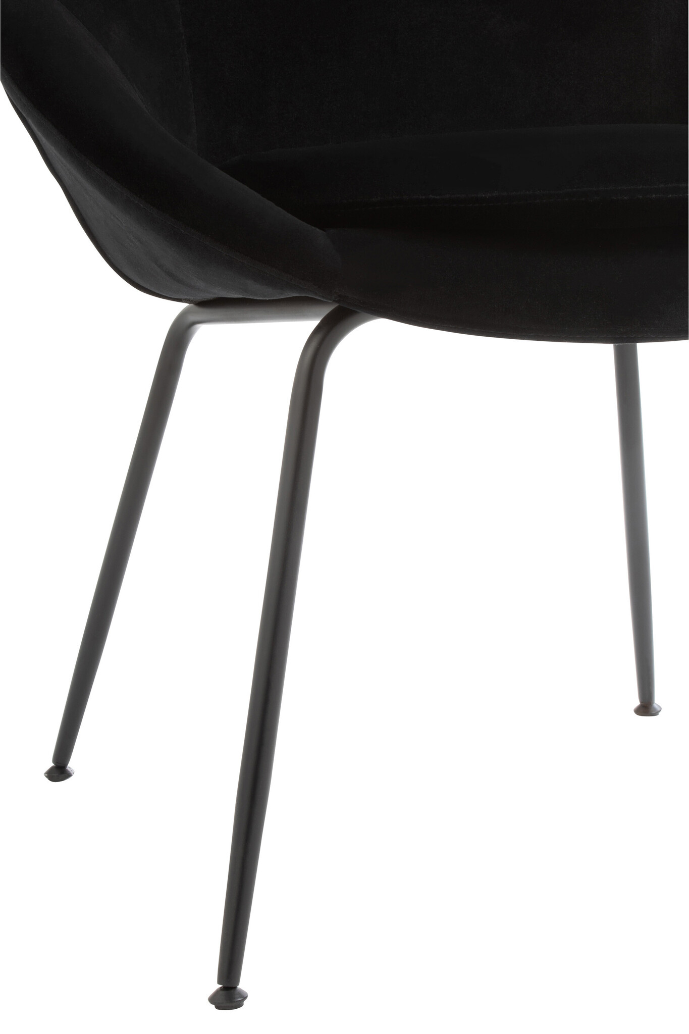 STOEL ROND METAAL/TEXTIEL BL