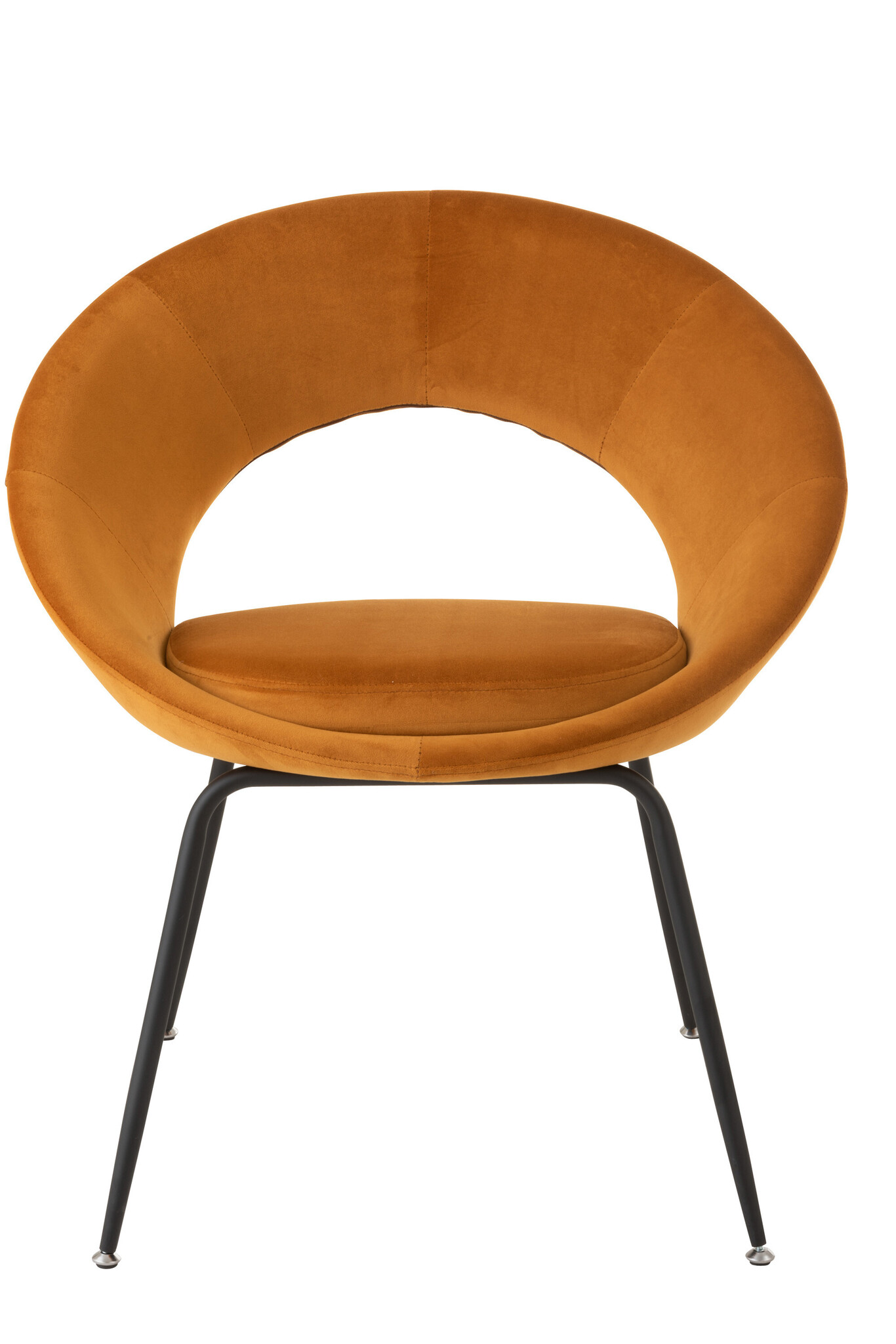 STOEL ROND METAAL/TEXTIEL EN