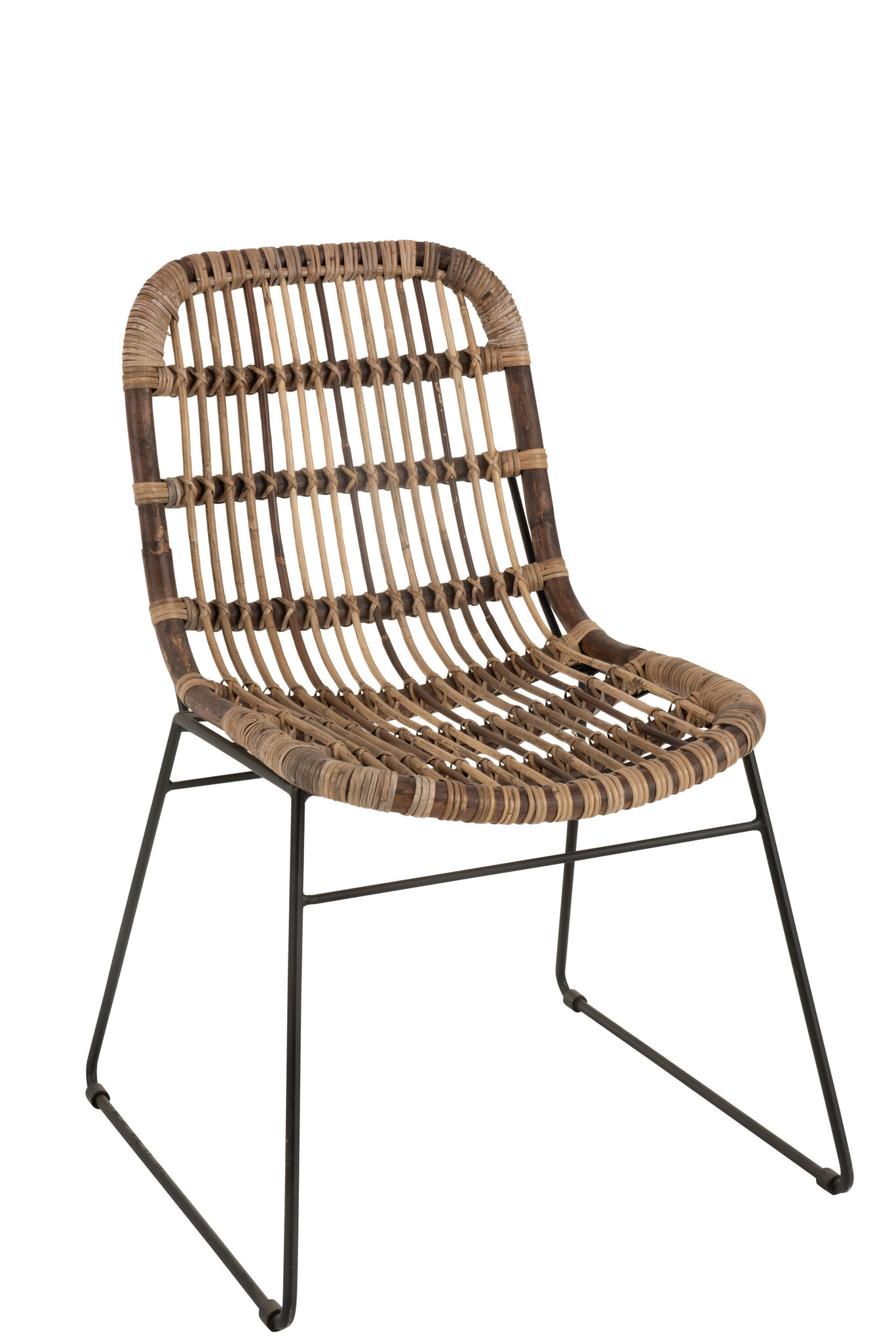 STOEL BILLIE BANA LEA/TEAK NAT