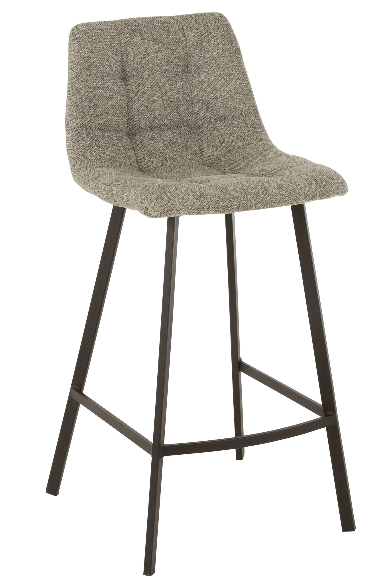 BARSTOOL STEPHANE TEX/MET GRY