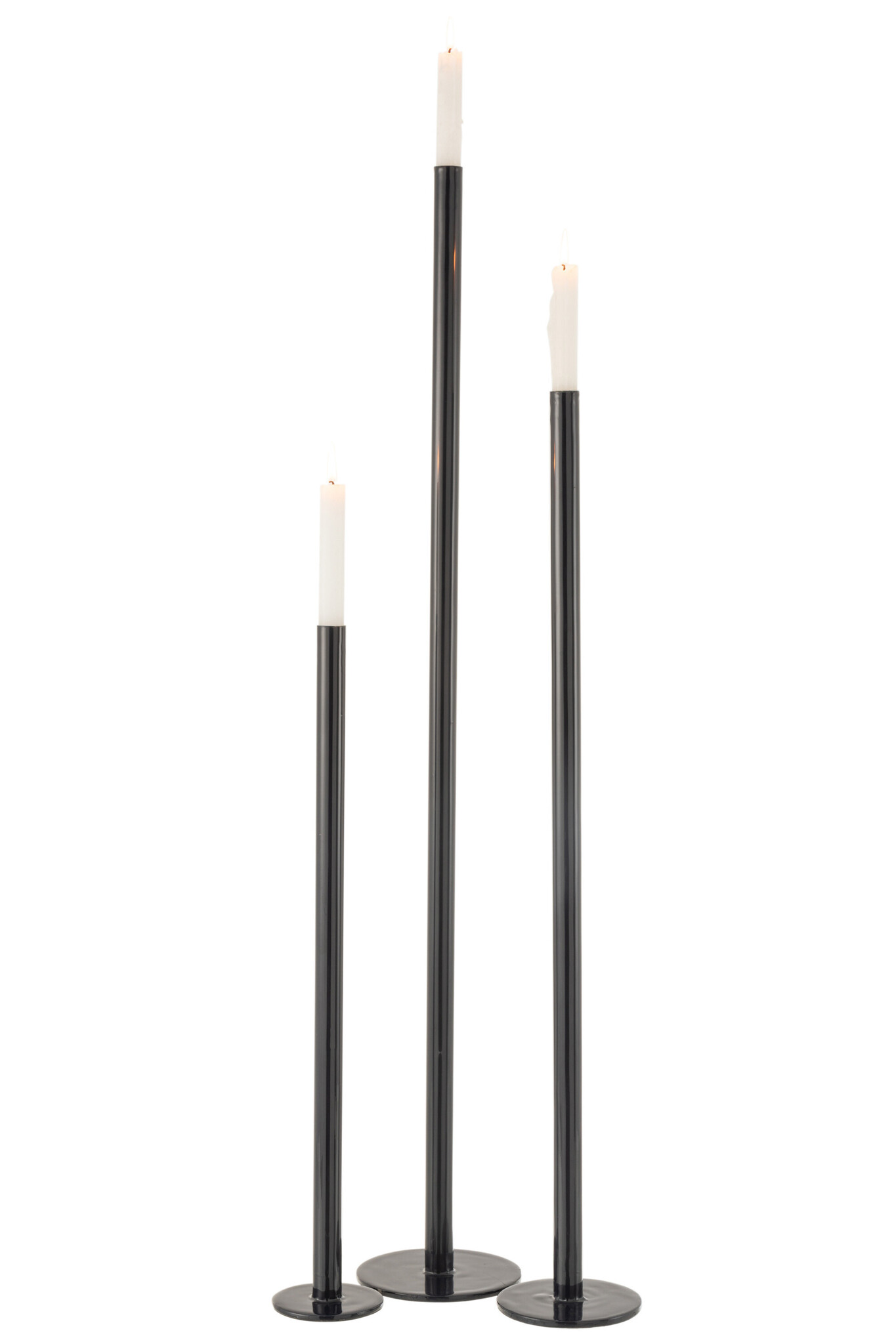 S/3 CANDL HIGH MOD MET BLUE