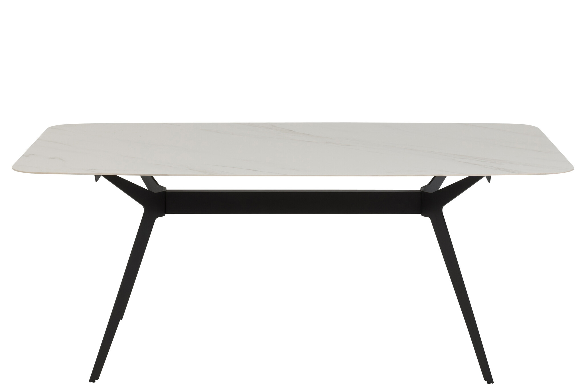 TAFEL RECHTHOEK PORC/MET WH