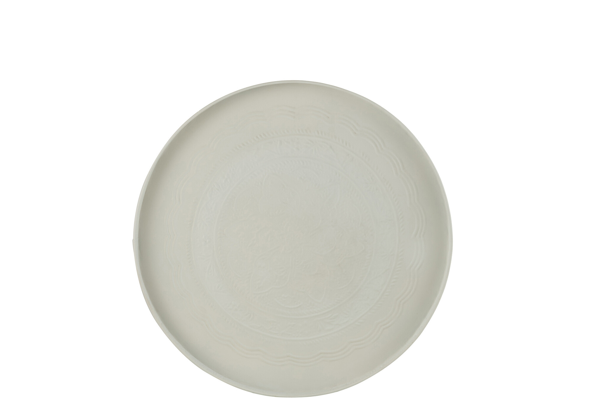 TRAY ROUND CLASSIC IRON WH M