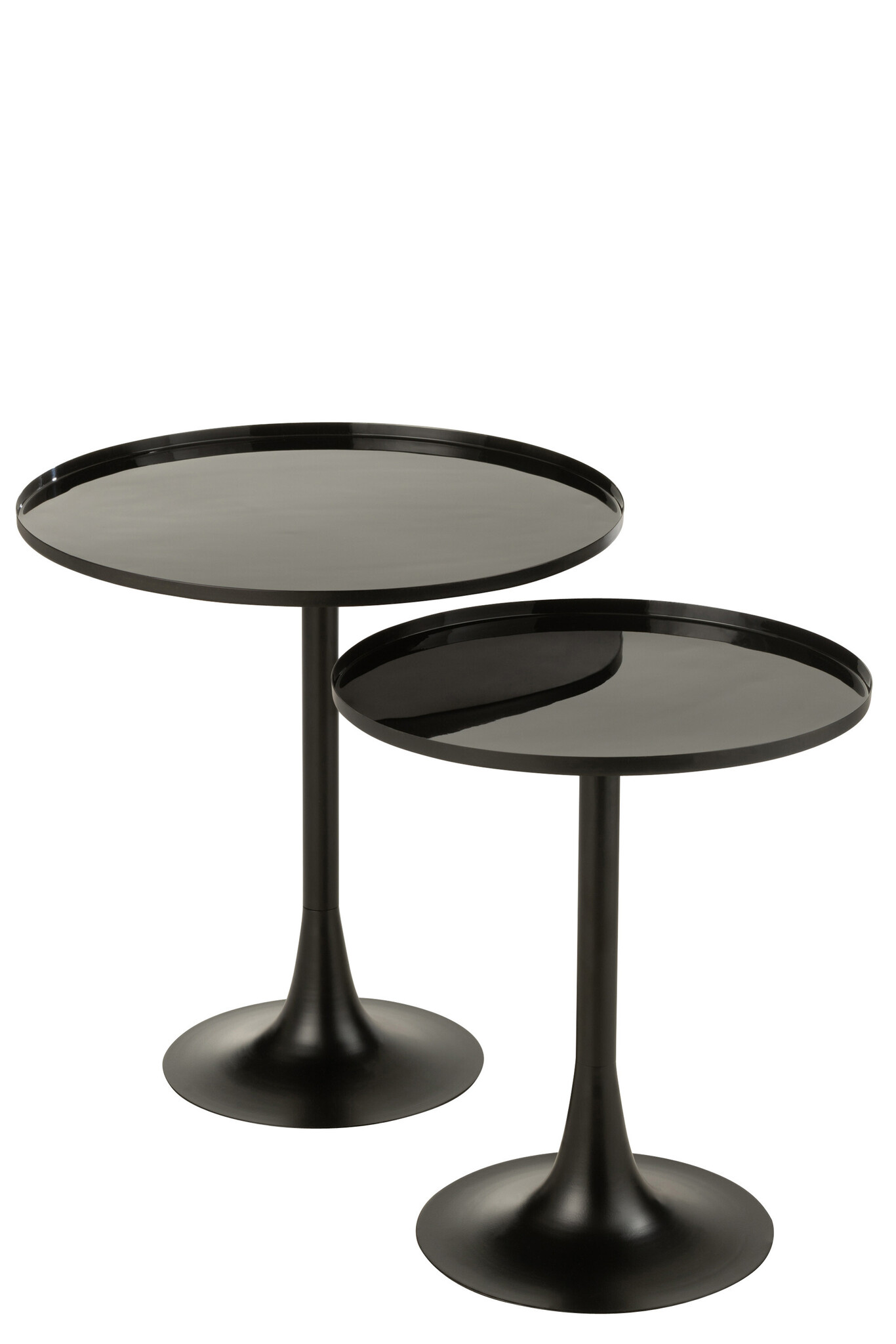 S/2 SIDETBL TRAY MET SHNY BL