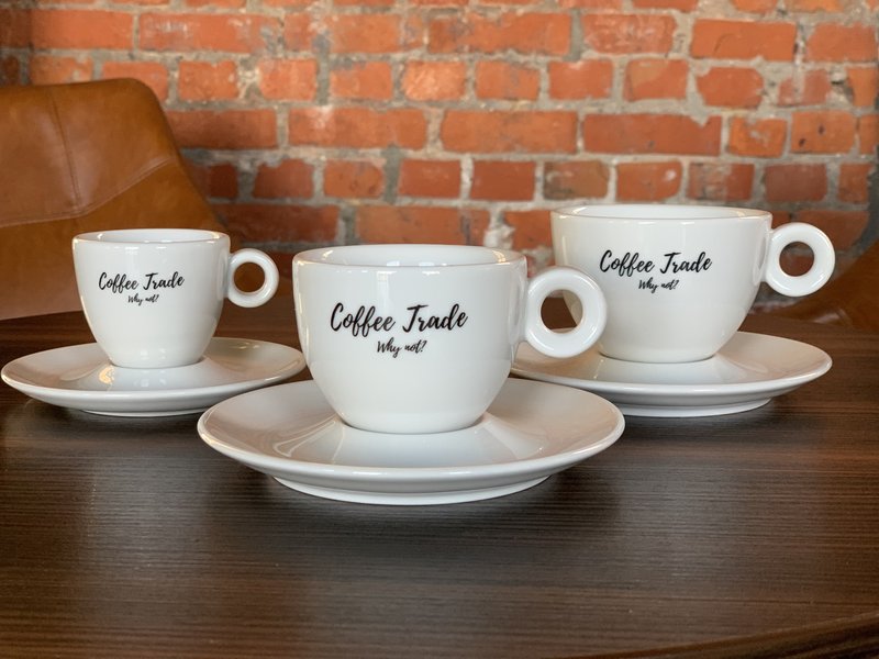 Coffee Trade Creëer een Stijlvolle Koffie-Ervaring met Onze Bola Kop & Schotel Set - Perfect voor Cappuccino, Koffie & Espresso