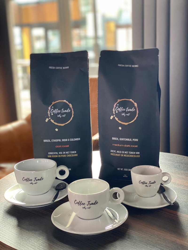 Coffee Trade Creëer een Stijlvolle Koffie-Ervaring met Onze Bola Kop & Schotel Set - Perfect voor Cappuccino, Koffie & Espresso