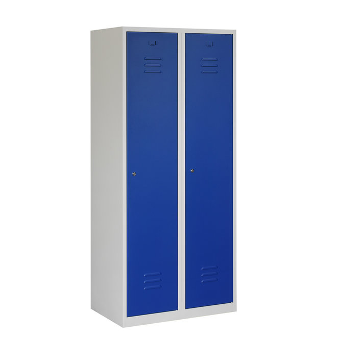 Locker 2-deurs ARHT.2.2.GR/BL K40  180x80x50 cm