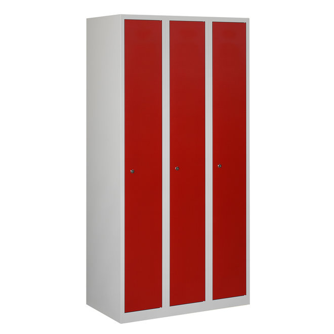 Locker 3-deurs APH.3.3.GR/RO K30  180x90x50 cm