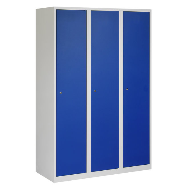 Locker 3-deurs APHT.3.3.GR/BL K40  180x120x50 cm