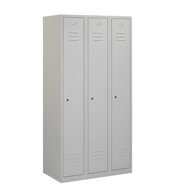 Locker 3-deurs ARH.3.3.GR/GR K30  180x90x50 cm