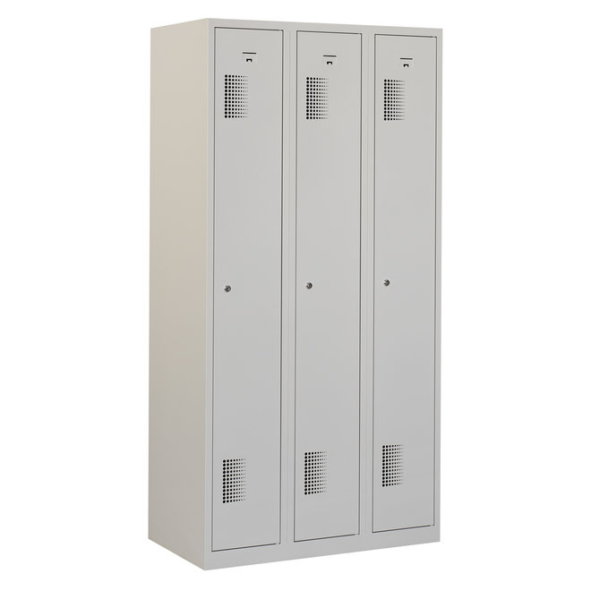 Locker 3-deurs ANH.3.3.GR/GR K30  180x90x50 cm