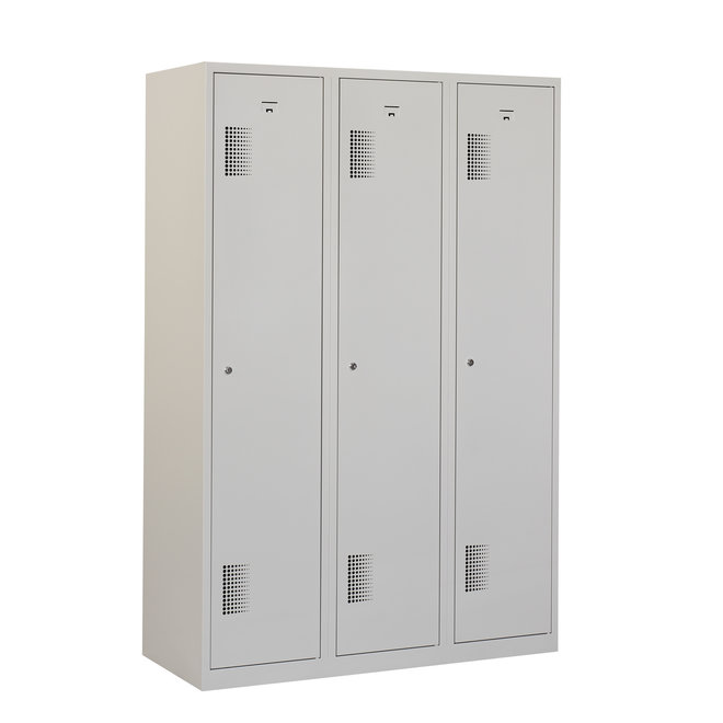 Locker 3-deurs ANHT.3.3.GR/GR Kolom 40 cm Breed