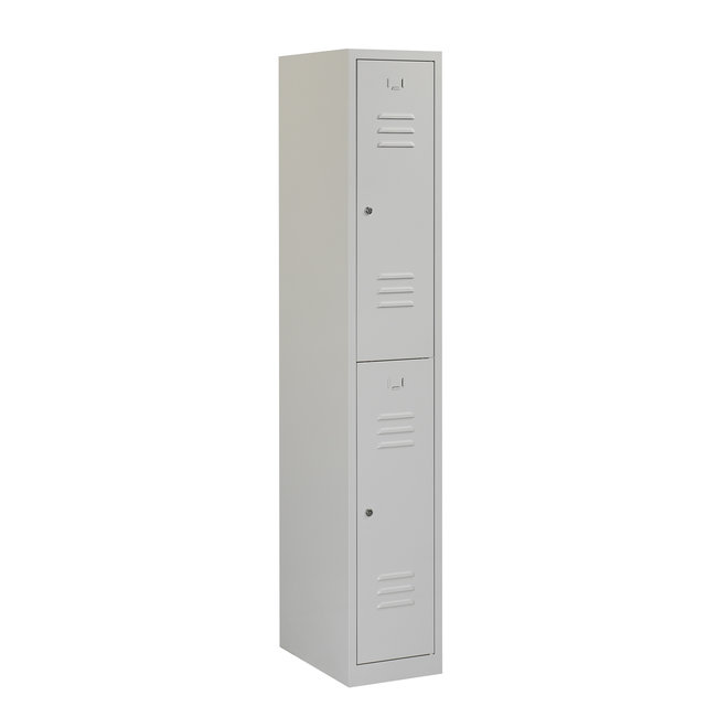 Locker 2-deurs ARH.1.2.GR/GR K30  180x30x50 cm