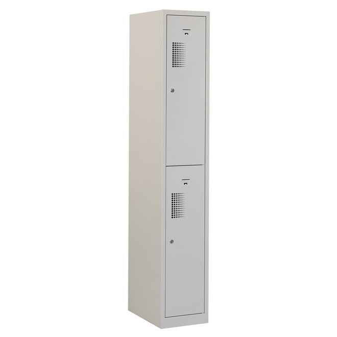 Locker 2-deurs ANH.1.2.GR/GR K30  180x30x50 cm