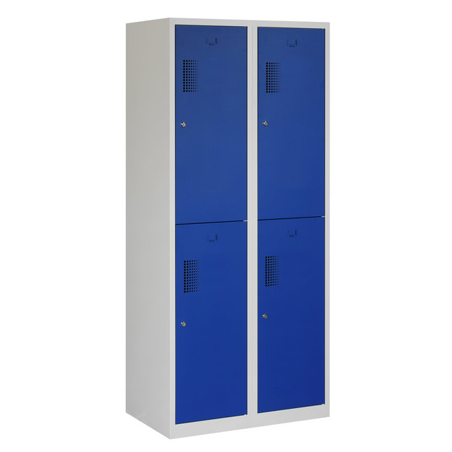 Locker 4-deurs ANHT.2.4.GR/BL K40  180x80x50 cm