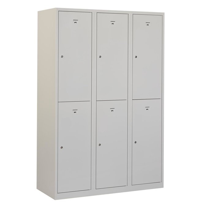 Locker 6-deurs APHT.3.6.GR/GR Kolom 40 cm Breed