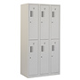 Locker 6-deurs ANH.3.6.GR/GR Kolom 30 cm Breed