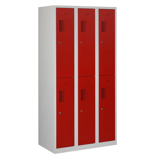 Locker 6-deurs ANH.3.6.GR/RO K30  180x90x50 cm