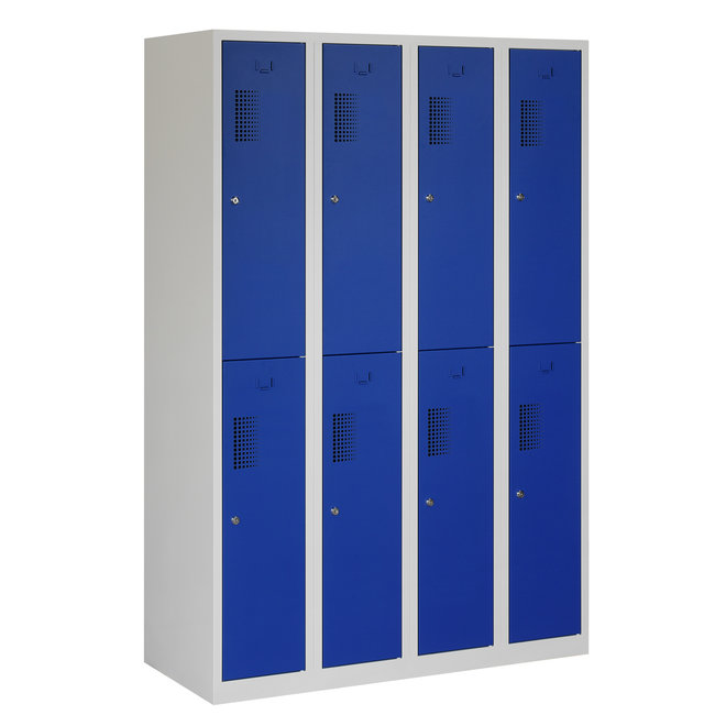 Locker 8-deurs ANH.4.8.GR/BL K30  180x120x50 cm
