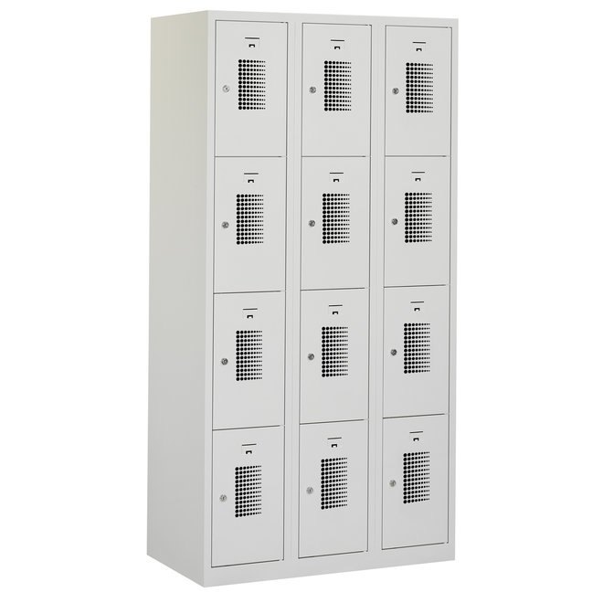 Locker 12-deurs ANHT.3.12.GR/GR Kolom 40 cm Breed