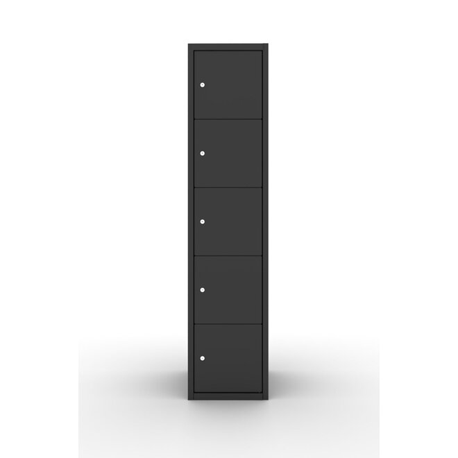 Dark Line Locker - VHT 180-1.5 Zwartgrijs  180x40x50 cm