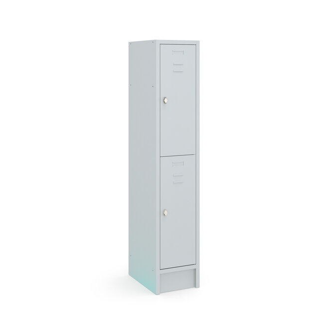 Budget Locker CHB18012 Grijs -1 kolom - 2 deuren