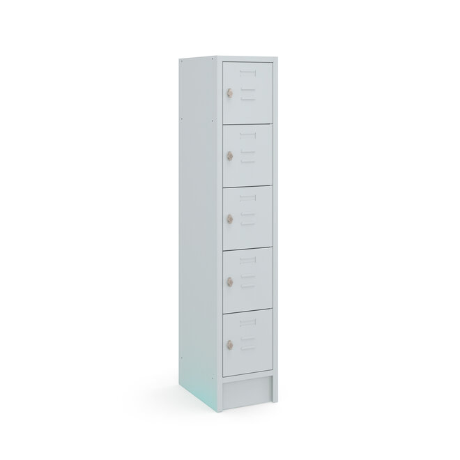 Budget Locker CHB18015 Grijs - 1 kolom - 5 deuren
