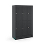 Budget Locker CHB18036Z Zwart - 3 koloms - 6 deuren