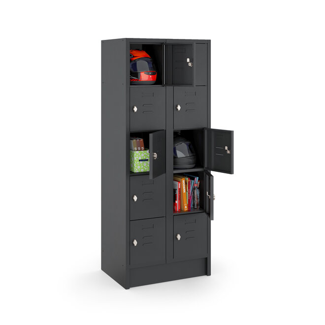 Budget Locker CHB180210 Zwart - 2 koloms - 10 deuren
