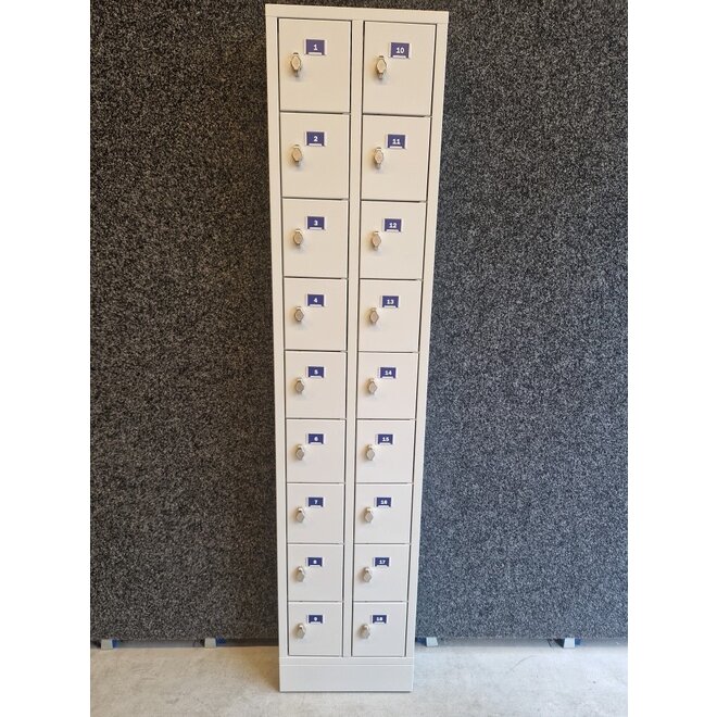 Mini-Locker Met 18 Kluisjes PEL.18 - 188x42x15 cm