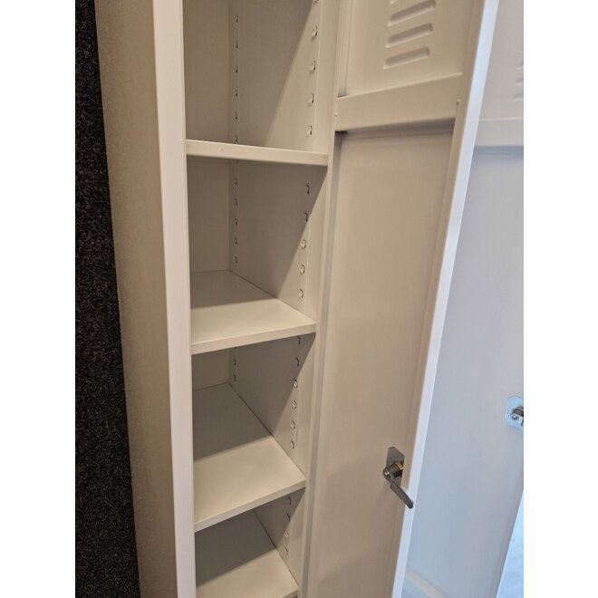 A-Locker Wit met 8 legplanken